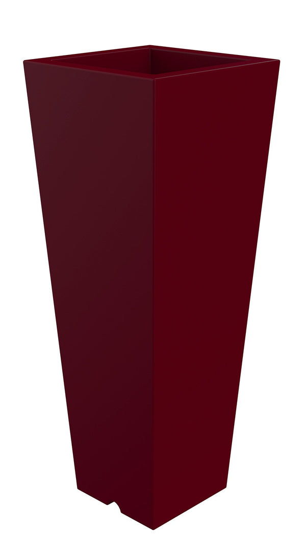 Vase 37,5x102 cm en résine Arkema Quadro 102 Ruby prezzo