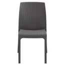 Sedia da Giardino Virginia 47x59x86 h cm in Wicker Taupe