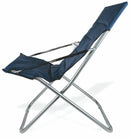 Sedia da Giardino Pieghevole in Metallo Soriani Canapone Blu