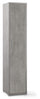 Armoire 1 Porte 39x182x41 cm Ciment