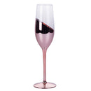 Set 4 Bicchieri da Champagne Chic Flûte in Vetro VdE Tivoli 1996 4 Colori Differenti
