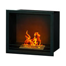 Inserto per Camino a Bioetanolo da Pavimento 58x28x52 cm con Bruciatore Nero