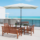 Ombrellone da Giardino 2x3 m Palo Ø38 mm in Alluminio e Poliestere Beige