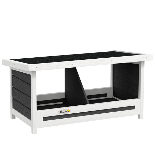 online Nido per Galline 2 Aree con Base Rialzata e Tetto 66x37x34 cm in Legno e Bitume