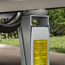 Cric Idraulico Auto con Sollevamento 8-38cm in Acciaio Rinforzato Capacità 2.5 t Rosso  