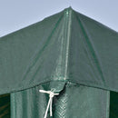 Gazebo da Giardino 293x293x252H cm Pieghevole e Portatile con Copertura Anti UV Verde   