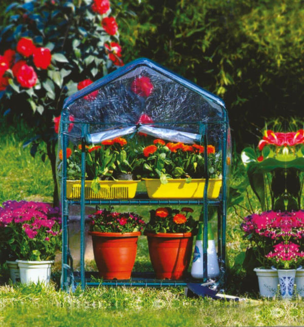 Serre de jardin Bertozzi en métal et PVC 2 étagères prezzo