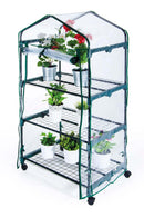 Serra da Giardino in Metallo e PVC 3 Ripiani con Ruote Bertozzi