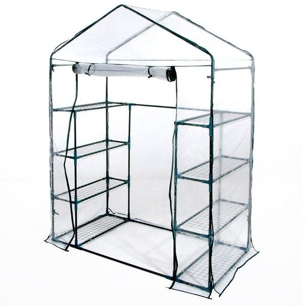 sconto Serre de jardin en métal et PVC 8 ​​étagères Bertozzi