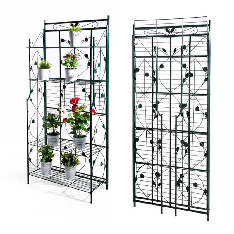 Serra Scaffale Pieghevole da Giardino in Metallo e PVC Bertozzi