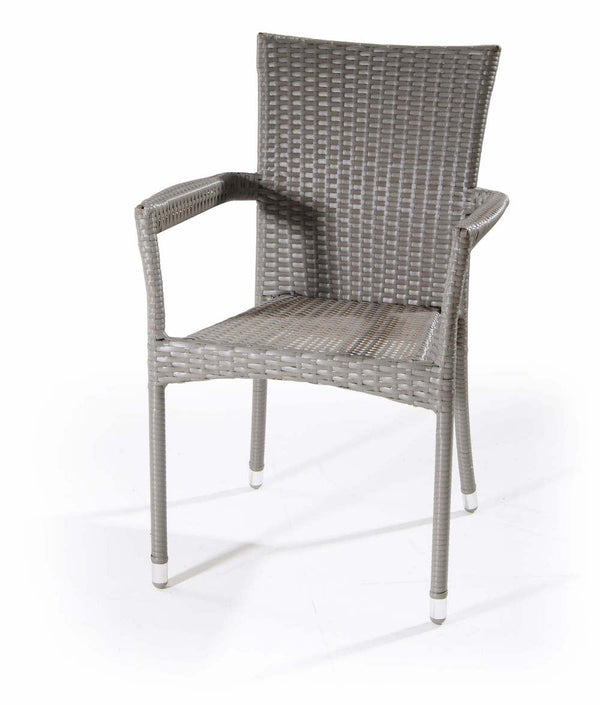 online Chaise de jardin en polyrotin gris Lampedusa Bertozzi