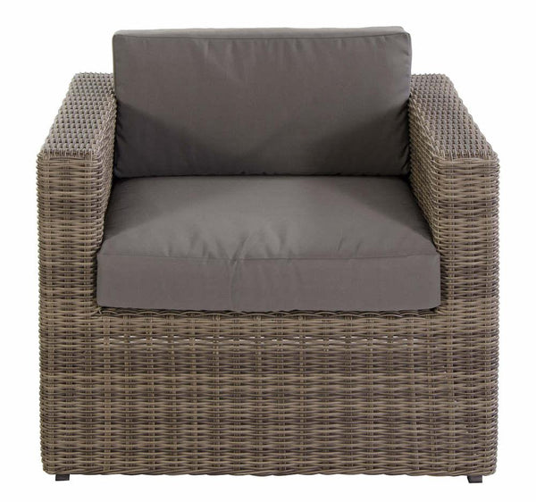 sconto Fauteuil de jardin en polyrotin marron Bertozzi Diletta