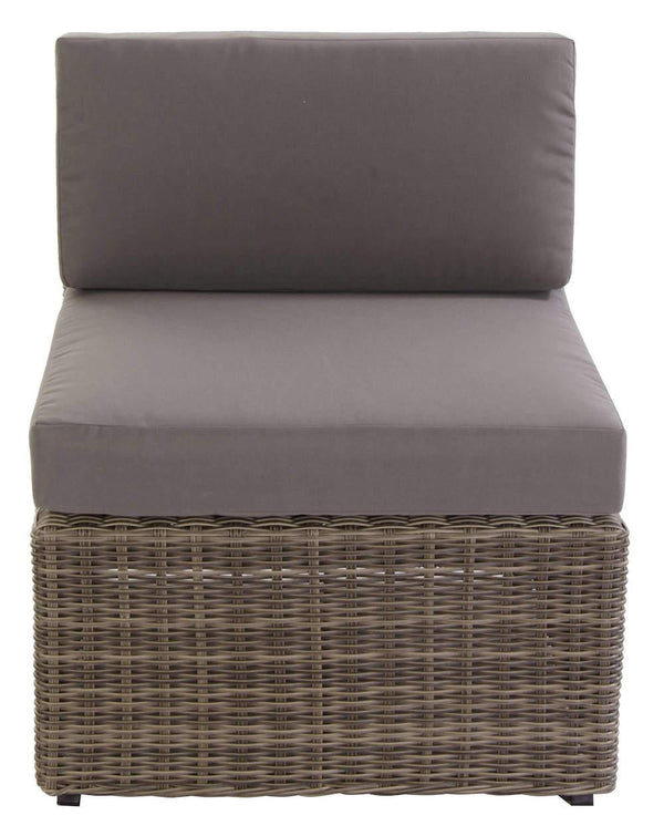 Fauteuil de jardin central en polyrotin marron Bertozzi Diletta prezzo