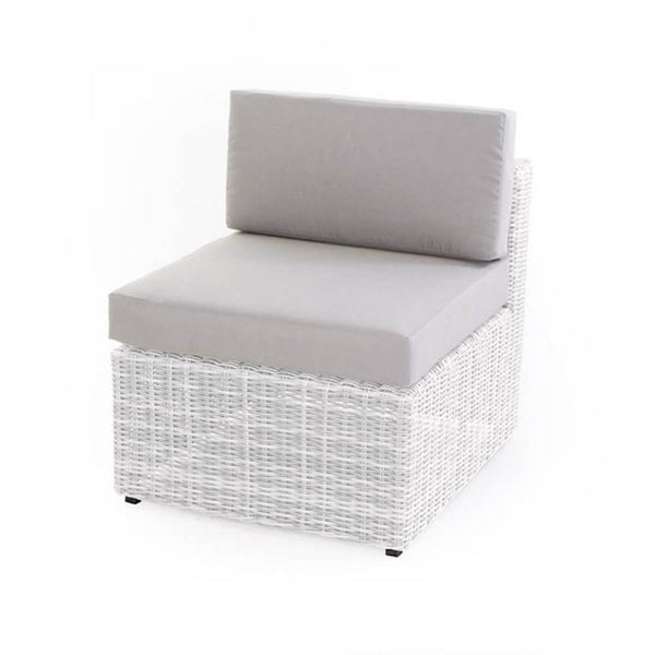 online Fauteuil de jardin central en polyrotin blanc Bertozzi Diletta