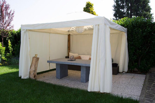 online Tonnelle de Jardin 3,5X3,5M Structure Métallique Bertozzi Australia Toile Naturelle