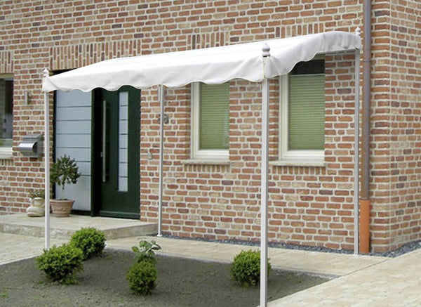 Pergola Tonnelle De Jardin 2X3M Structure Métallique Tissu Blanc Bertozzi Pergola sconto