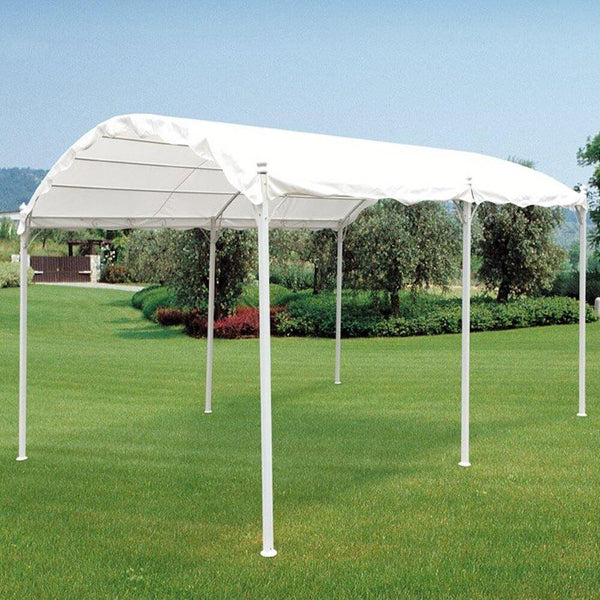 sconto Tonnelle de Jardin 3X4M Structure en Métal Blanc Bertozzi Onda