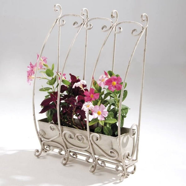 prezzo Jardinière à suspendre pour balcon en fer ivoire Flower House