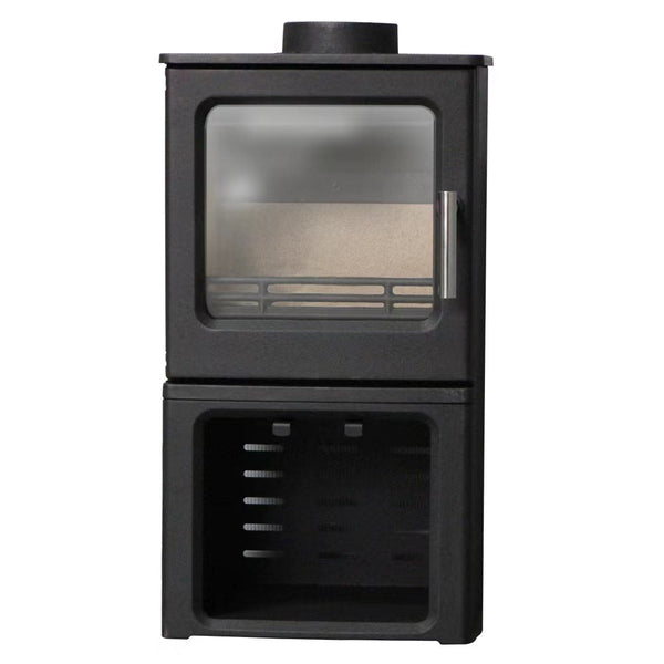 Stufa a Legna in Ghisa 4,3 kW 37x37x68 cm Olga Standup online