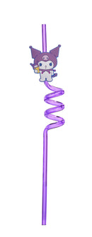 Set 48 Cannucce Riutilizzabili per Bambini Hello Kitty in Plastica
