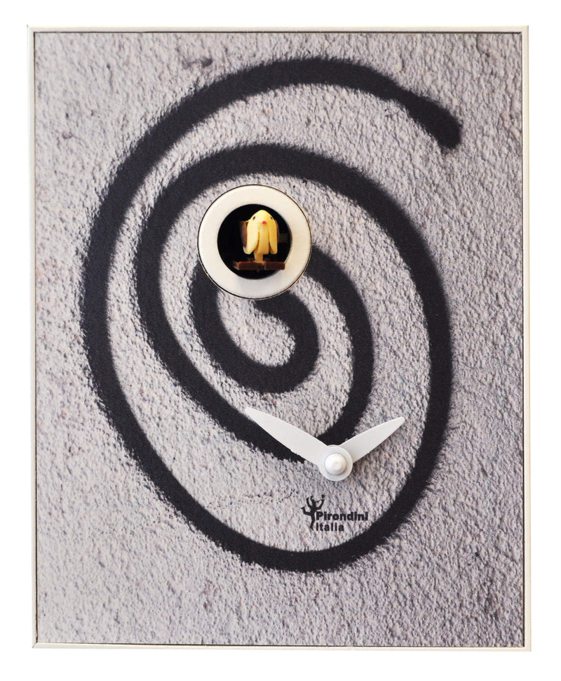 Orologio a Cucù da Parete 16,5x20x10cm Pirondini Italia D'Apres Graffiti