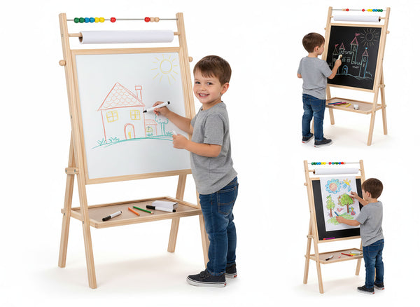 sconto Lavagna 3 in 1 per Bimbi in Legno 75 cm Creativity