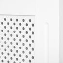 Copritermosifone in Legno a Griglia Bianco 151.5x82x19 cm 