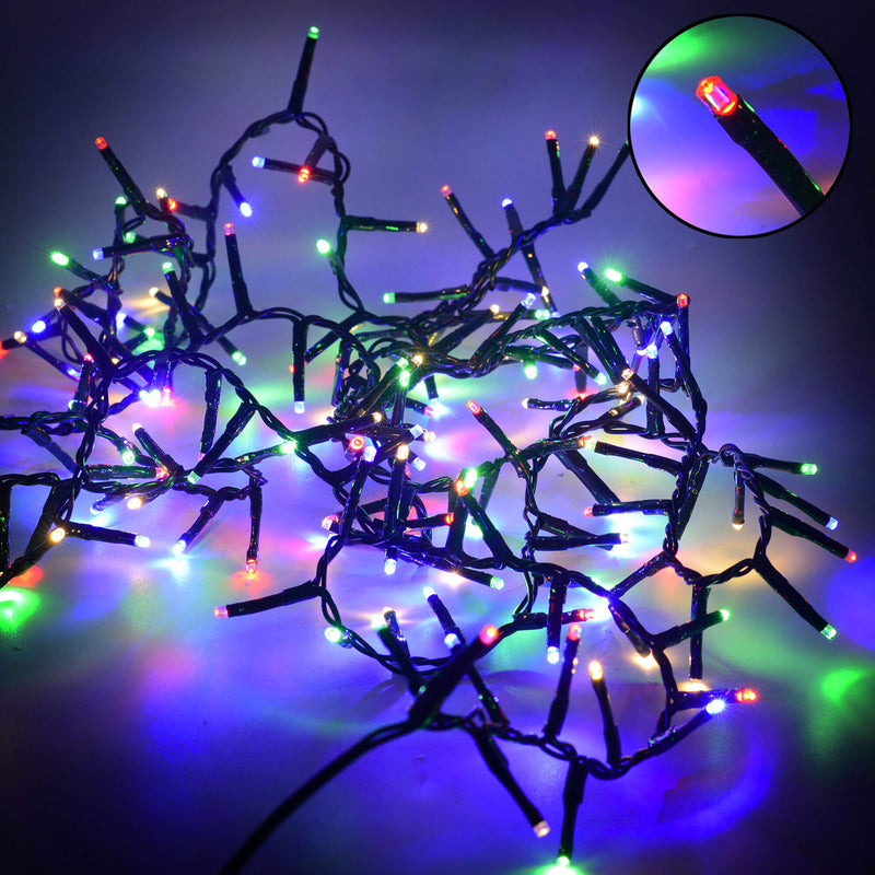 Luci di Natale 800 LED 16m con Controller Multicolor da Esterno