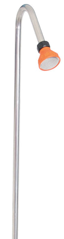 Fontana da Esterno Colonnina Portatubo Rubinetto e Doccia in Acciaio Agrati Grigio