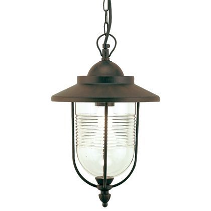 acquista Lampe lanterne suspendue couleur rouille pour l'extérieur Porto Sovil Line