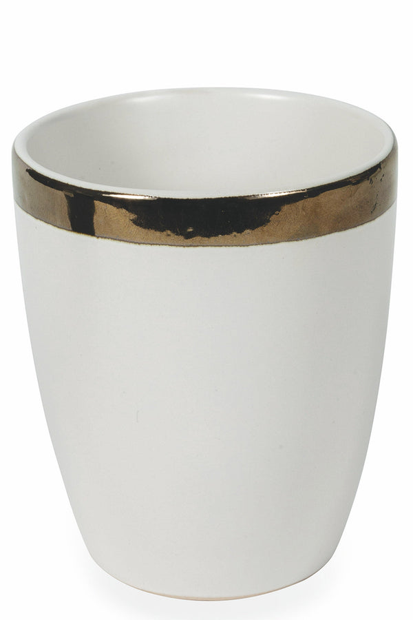 Lot de 6 verres à eau en grès 330 ml Villa d'Este Home Tivoli Blanc Naima online