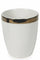Lot de 6 verres à eau en grès 330 ml Villa d'Este Home Tivoli Blanc Naima