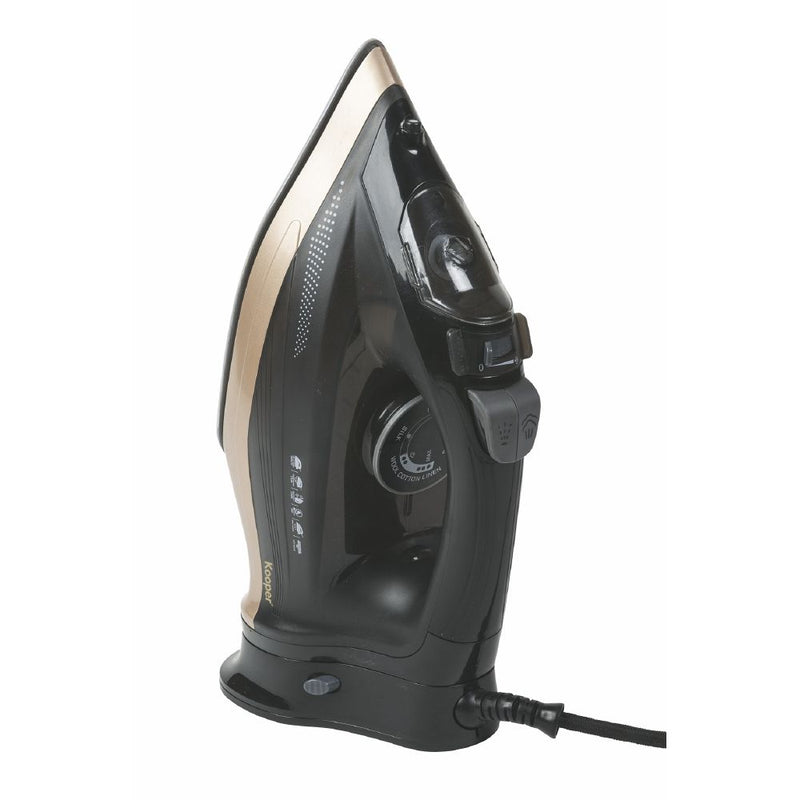 Ferro da Stiro Cordless 320ml 2200W Kooper Nerone Nero e Champagne