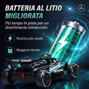 Go-Kart Elettrico Mercedes-AMG PETRONAS F1 123x66x39 cm con Licenza Telecomando Sospensioni Posteriori e Avvio Morbido in PP      