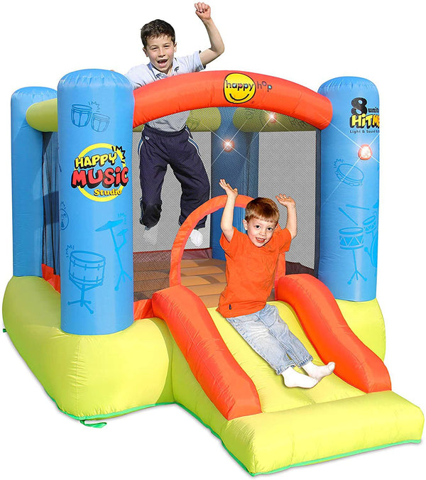 Château de carrousel gonflable interactif Happy Music Studio avec pompe Happy Hop prezzo