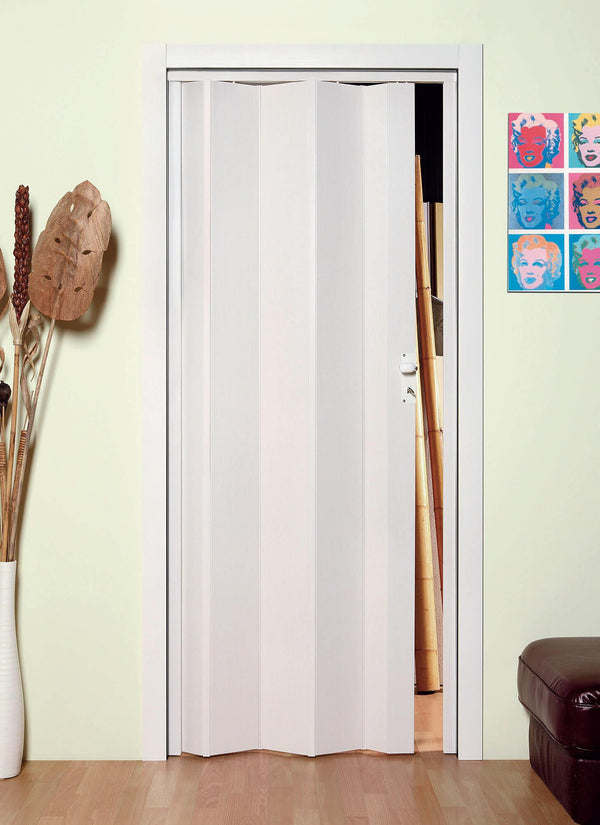 Porte pliante d'intérieur 83x214 cm en PVC Saba Caroline Frêne Blanc prezzo