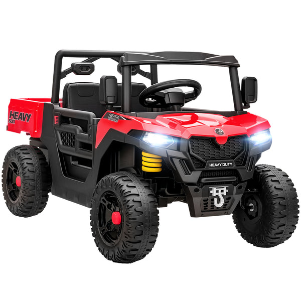 Macchina Elettrica Bambini 12V con Telecomando Sospensioni Bagagliaio e Musica Età 3-8 Anni Rosso sconto