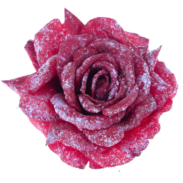 acquista Set 24 Rose avec Clip.Ø15 cm Rouge