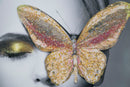 Stampa su Tela con Applicazioni Butterly 80x3,8x120 cm in Legno e canvas