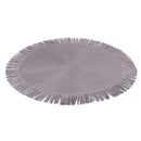 Set 4 Tovagliette con Frange Ø38x0,3 cm  in Carta effetto Juta VdE Tivoli 1996 Shades of Stones