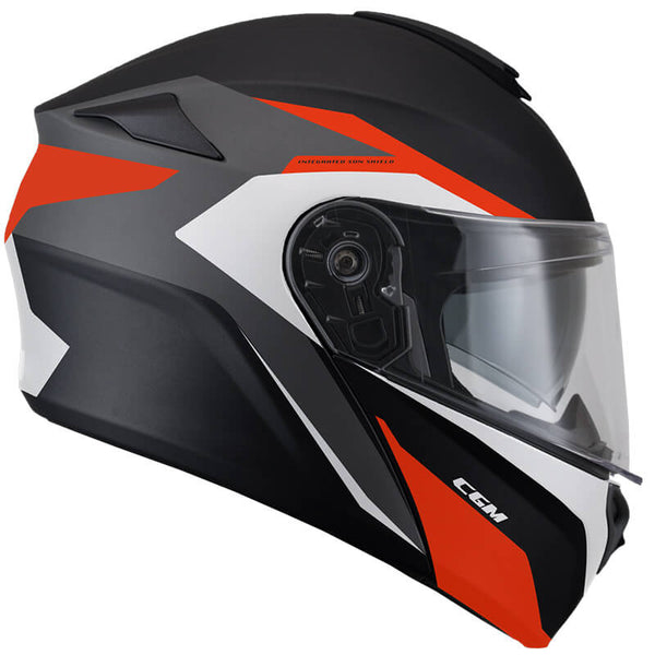 acquista Casque Intégral pour Scooter Visière Longue CGM Dresden 508G Rouge Mat Différentes Tailles