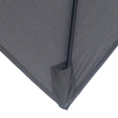 Ombrellone da Giardino 2x3 m Palo Ø38 mm in Alluminio e Poliestere Grigio
