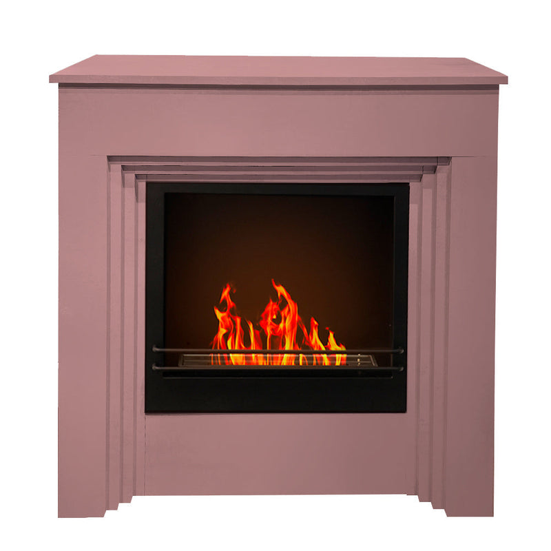 Camino a Bioetanolo da Pavimento 96x35xH96 cm Bellini Rosa