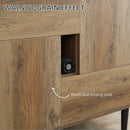 Mobile  2 Ante 2 Cassetti 76,5x39,5x64,5 cm in Legno Naturale