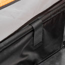 Rimorchio per Bicicletta 130x64x60/97 cm in Acciaio e Sacca in Tessuto Oxford Arancione e Argento