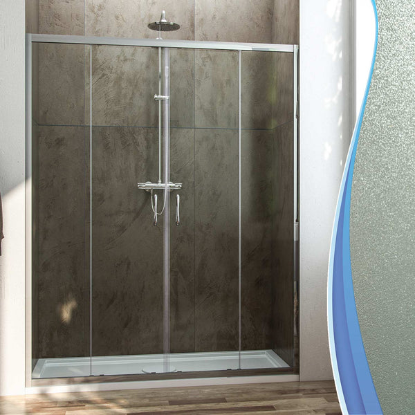 sconto Porte de douche 2 portes coulissantes en verre H185 Fosterberg Kolding