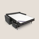 Divano Letto 3 Posti 206x92x96 cm in Tessuto Antracite
