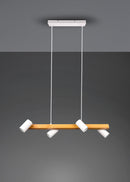 Lampada a Sospensione da Interno Attacco GU10 in Metallo Bianco Opaco