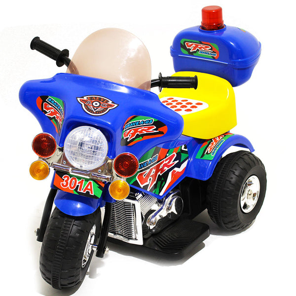 sconto Moto électrique pour enfants 6V Kidfun Police Bleu