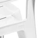 Set 6 Sedie da Giardino Keter Julie 61,5x58,5x79 cm Effetto Legno Bianco 